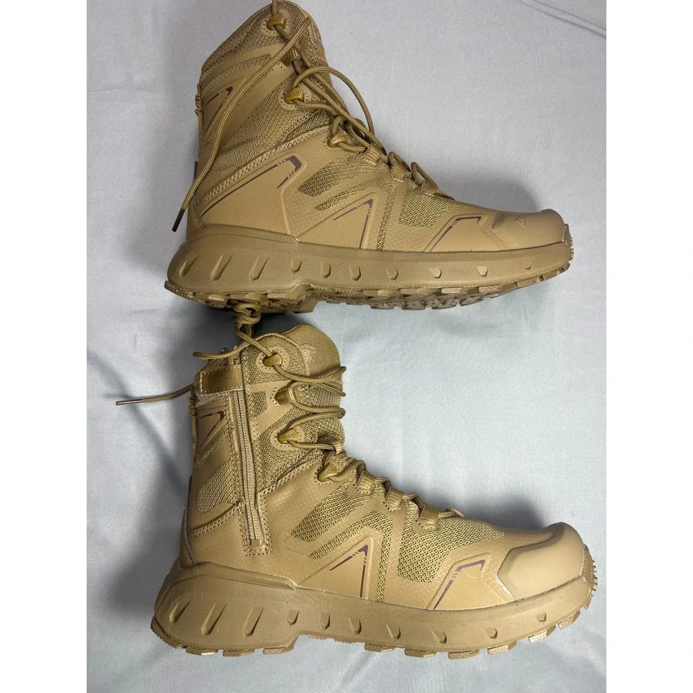 First Tactical V2 Side Zip Tactical Boots Coyote Brown Mens 9 Wide 165925-060